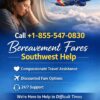 Call +1-855-547-0830 | Bereavement Fares Southwest Help