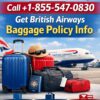 Call +1-855-547-0830 | Get British Airways Baggage Policy Info