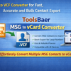 MSG to VCF Converter for Fast, Accurate and Bulk Contact Export