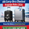 AA Carry-On & Checked Baggage Rules 2026