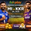 IPL 2026 MI vs KKR – Fairplay Login for Fast & Secure Access |