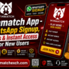 Winmatch App – WhatsApp Signup, Bonus & Instant Access for New Users